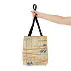 Wavy Floral Print Tote