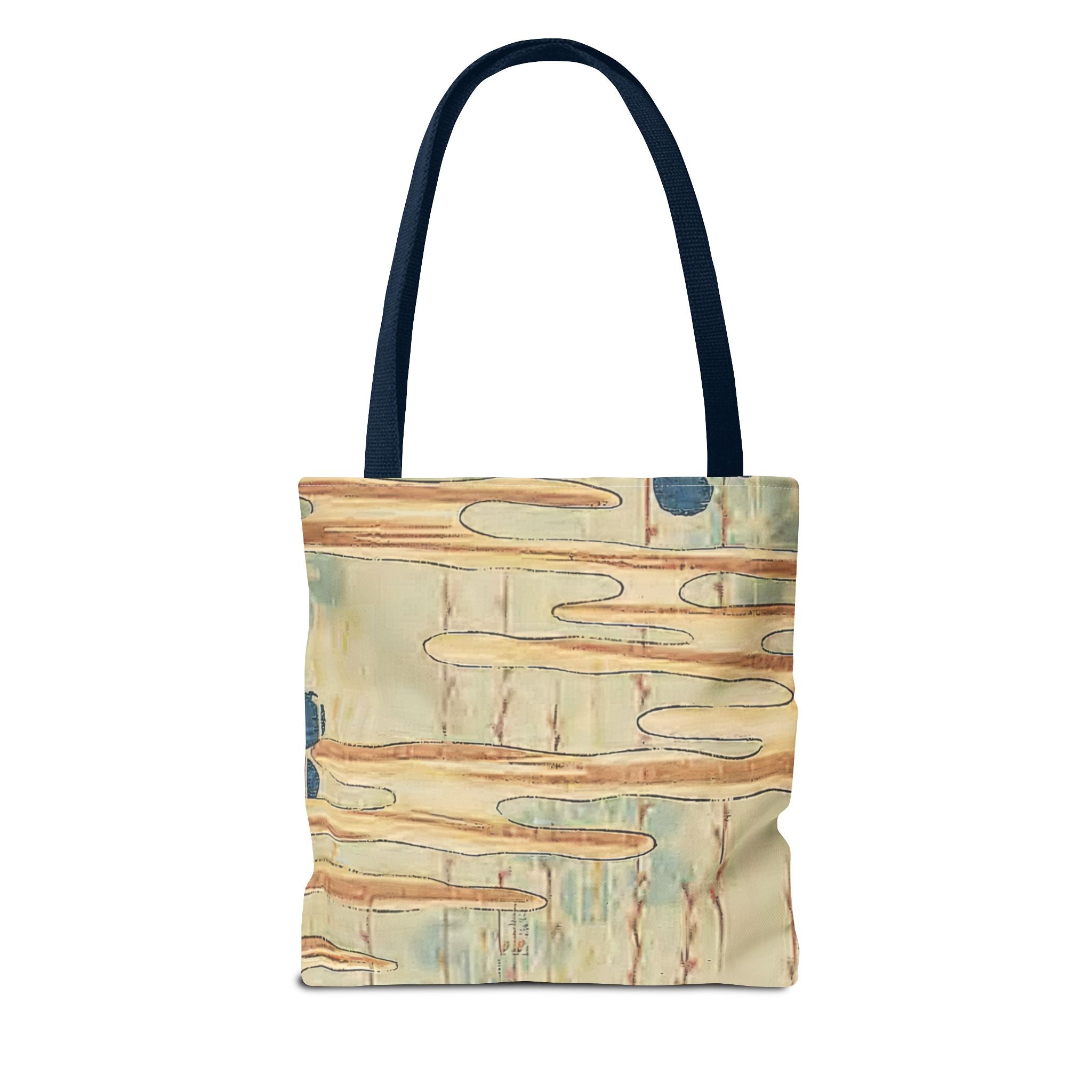 Wavy Floral Print Tote