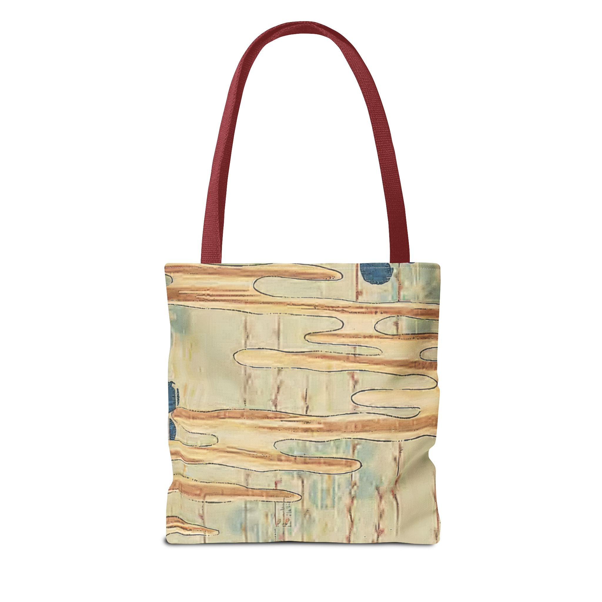 Wavy Floral Print Tote